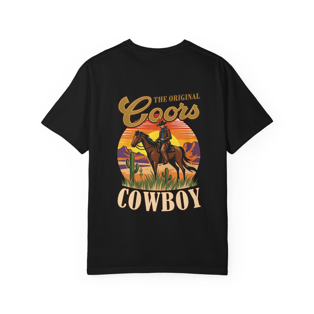 Cowboy Graphic T-Shirt — "The Original Coors Cowboy" Vintage Western Tee