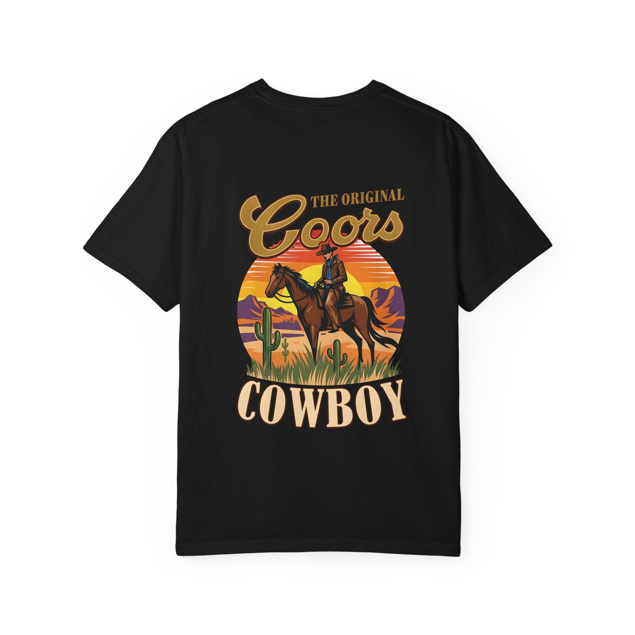 Cowboy Graphic T-Shirt — "The Original Coors Cowboy" Vintage Western Tee