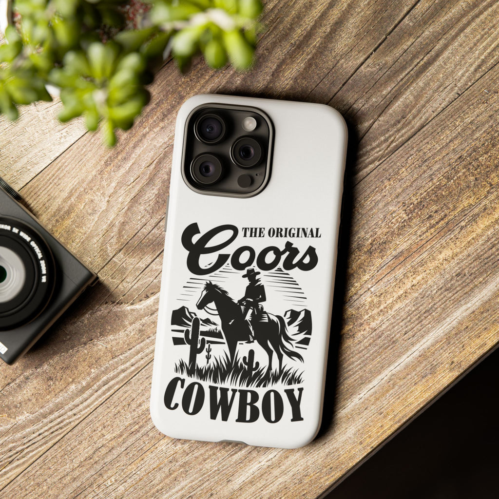 Cowboy Phone Case – “The Original Coors Cowboy” Vintage Western iPhone Cover
