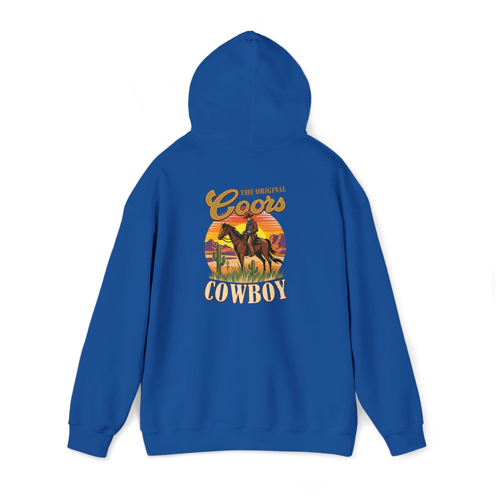 Coors Cowboy Hoodie — Vintage Western Horse Ranch Pullover