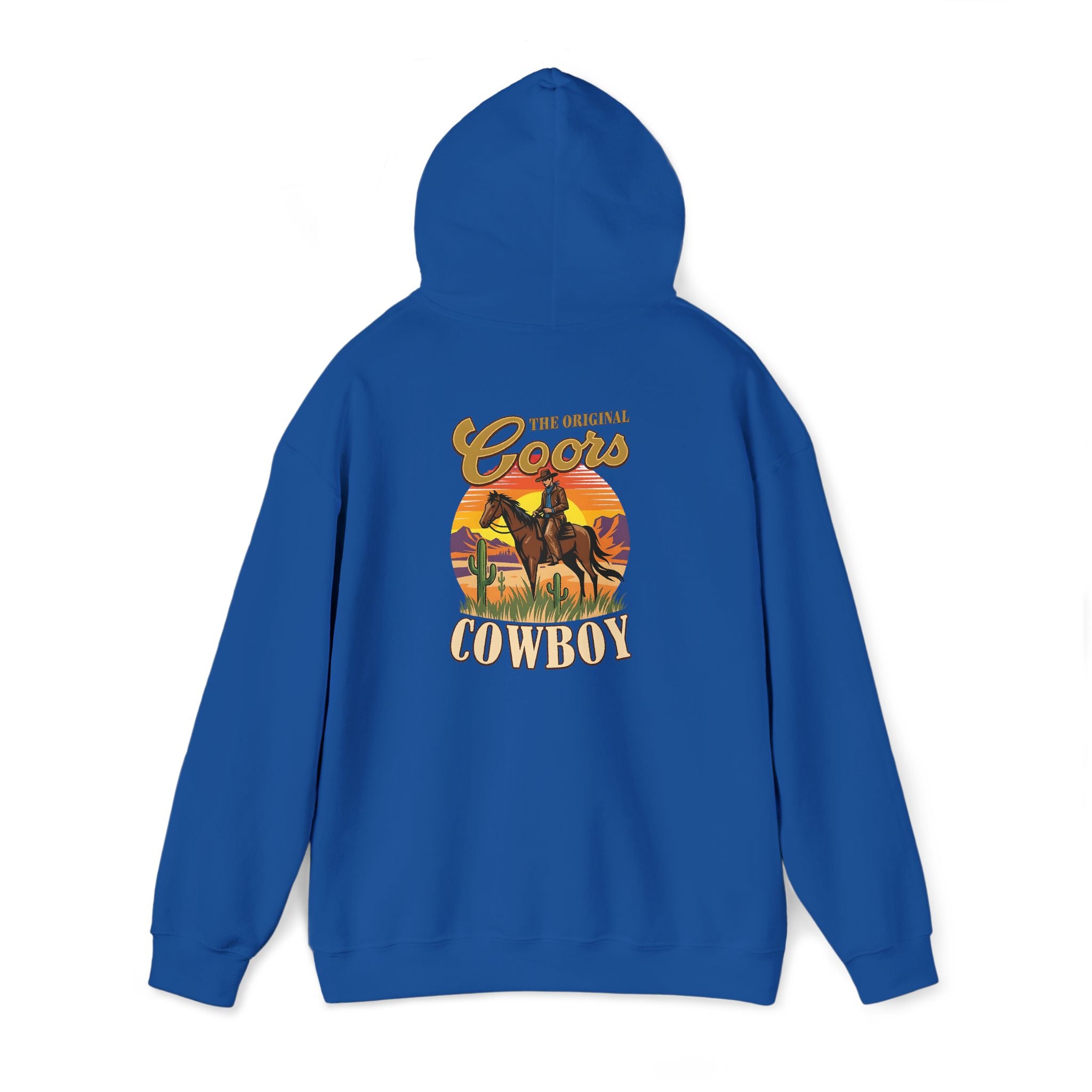 Coors Cowboy Hoodie — Vintage Western Horse Ranch Pullover