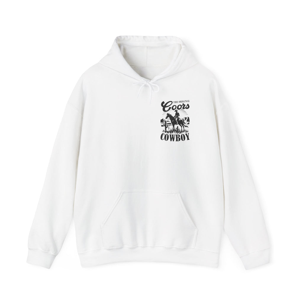 Coors Cowboy Hoodie — Vintage Western Horse Ranch Pullover