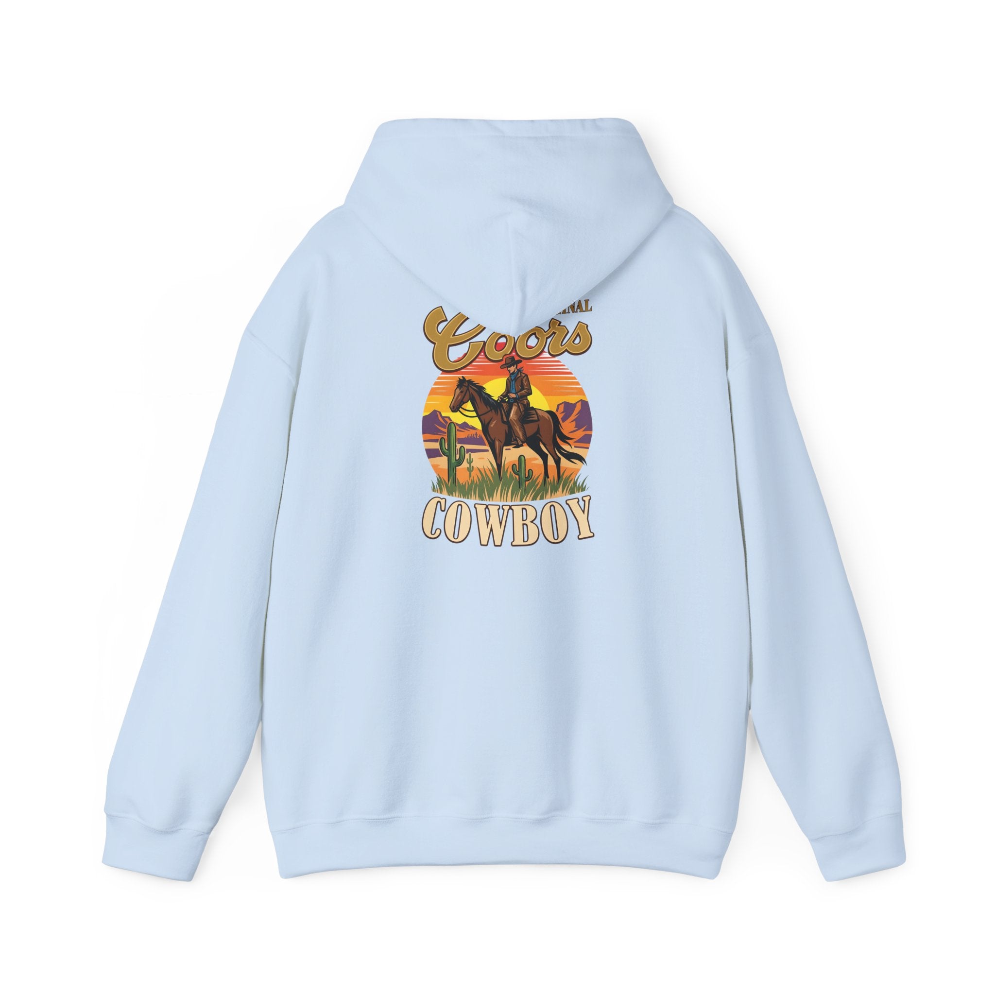 Coors Cowboy Hoodie — Vintage Western Horse Ranch Pullover