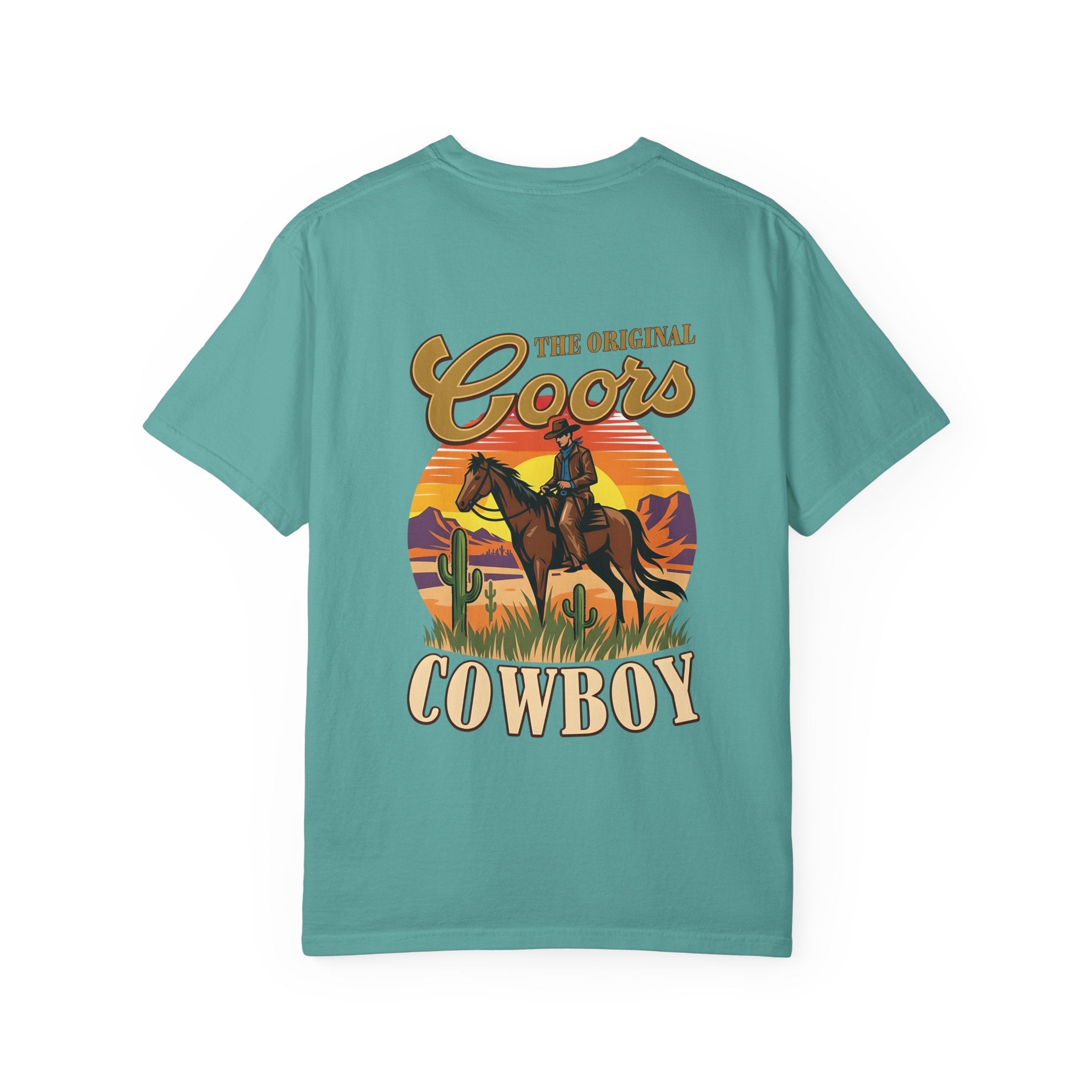 Cowboy Graphic T-Shirt — "The Original Coors Cowboy" Vintage Western Tee