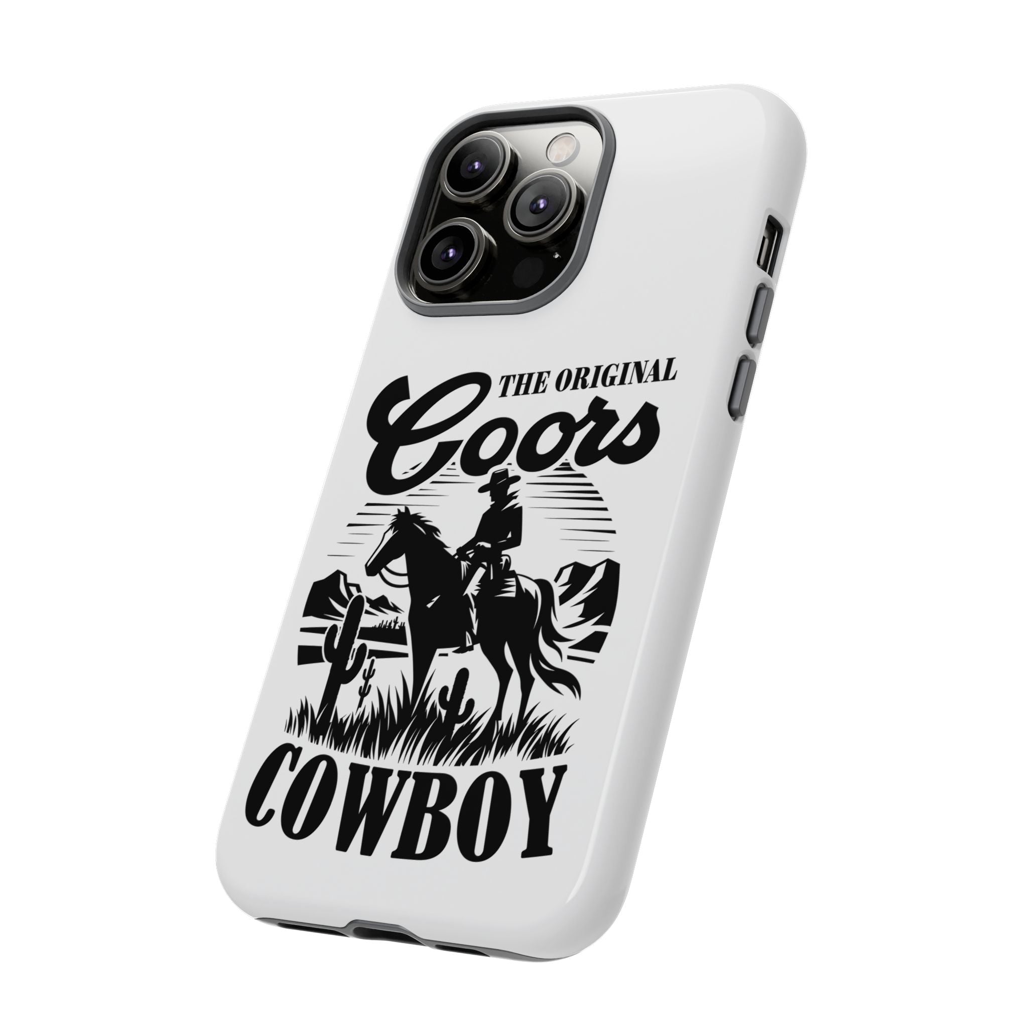 Cowboy Phone Case – “The Original Coors Cowboy” Vintage Western iPhone Cover