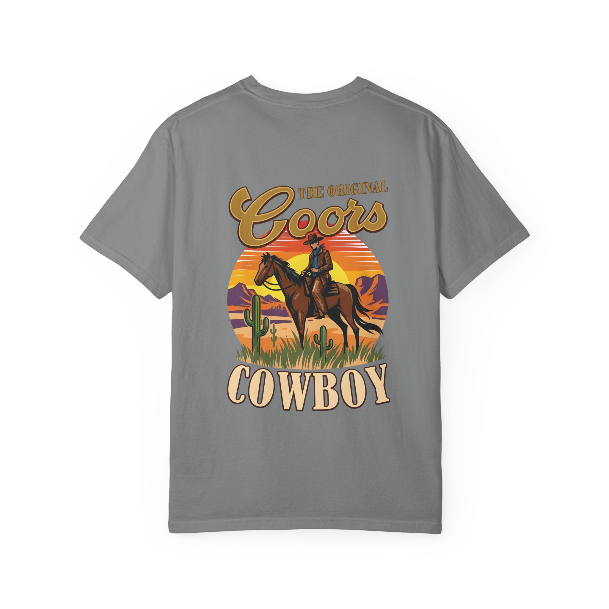 Cowboy Graphic T-Shirt — "The Original Coors Cowboy" Vintage Western Tee