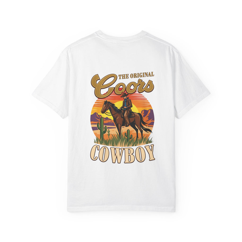 Cowboy Graphic T-Shirt — "The Original Coors Cowboy" Vintage Western Tee