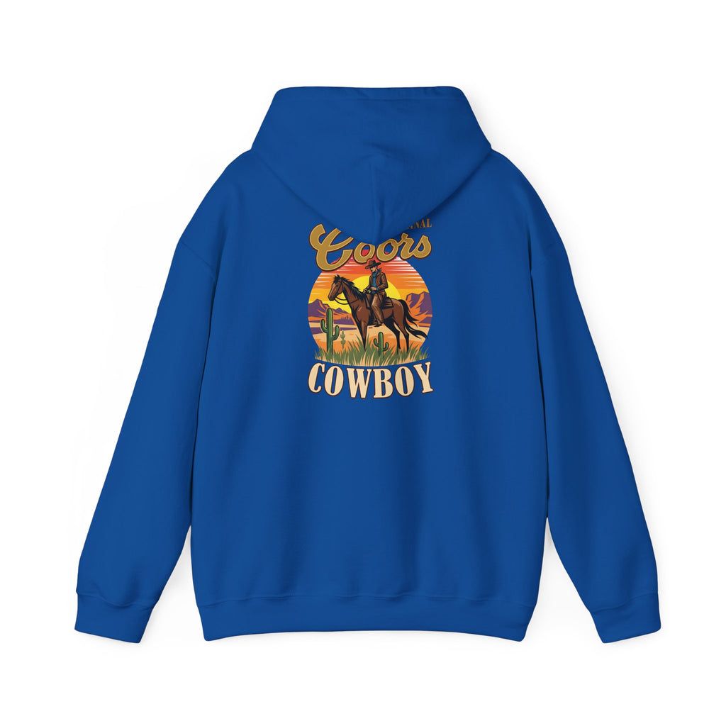 Coors Cowboy Hoodie — Vintage Western Horse Ranch Pullover