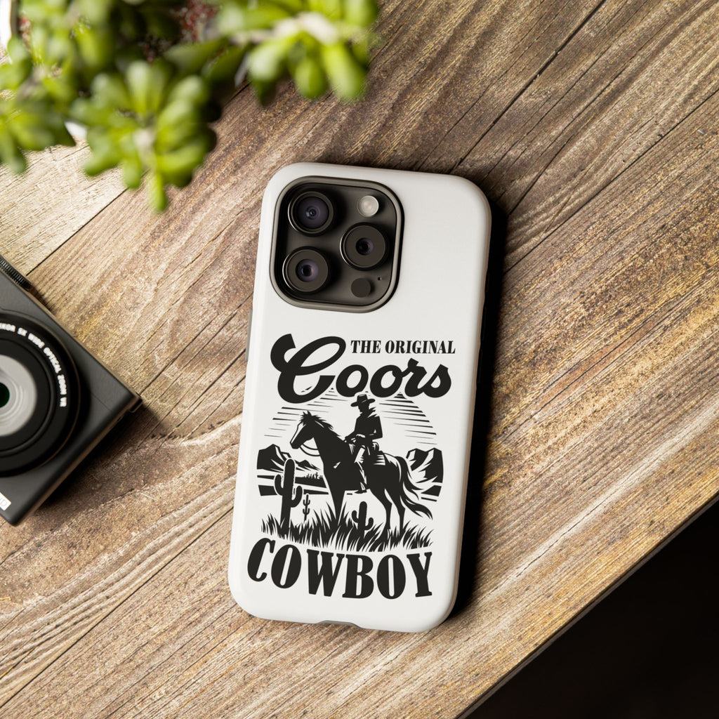 Cowboy Phone Case – “The Original Coors Cowboy” Vintage Western iPhone Cover