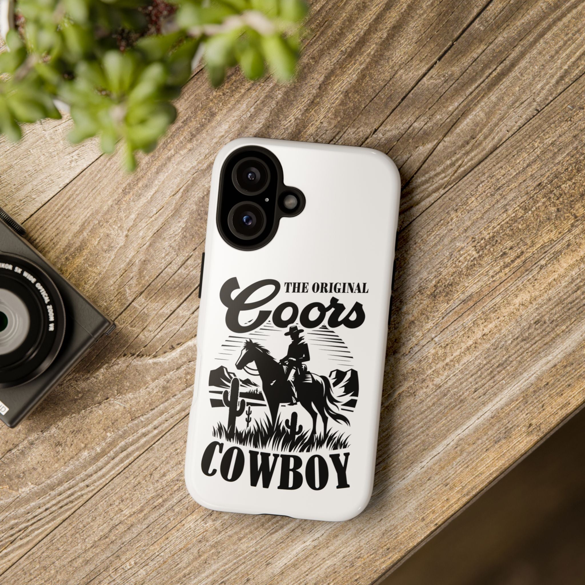 Cowboy Phone Case – “The Original Coors Cowboy” Vintage Western iPhone Cover