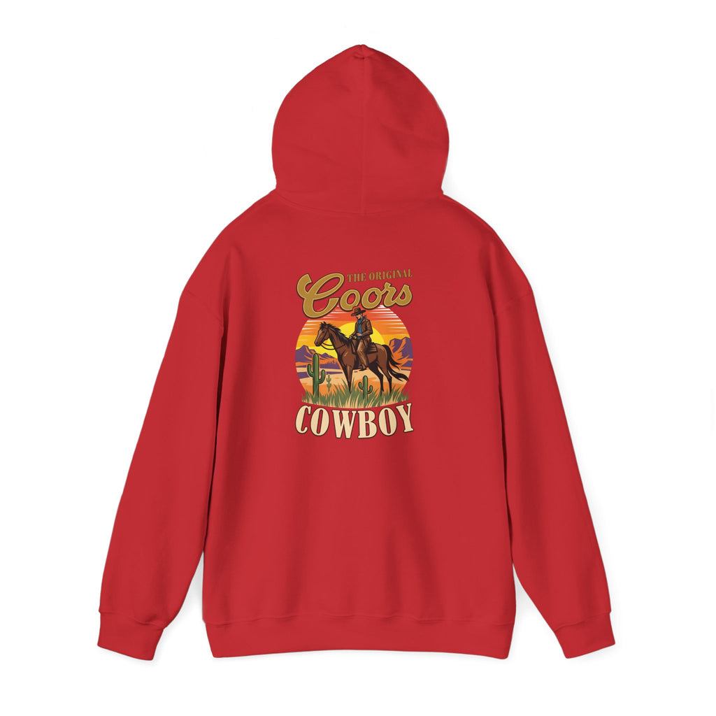 Coors Cowboy Hoodie — Vintage Western Horse Ranch Pullover
