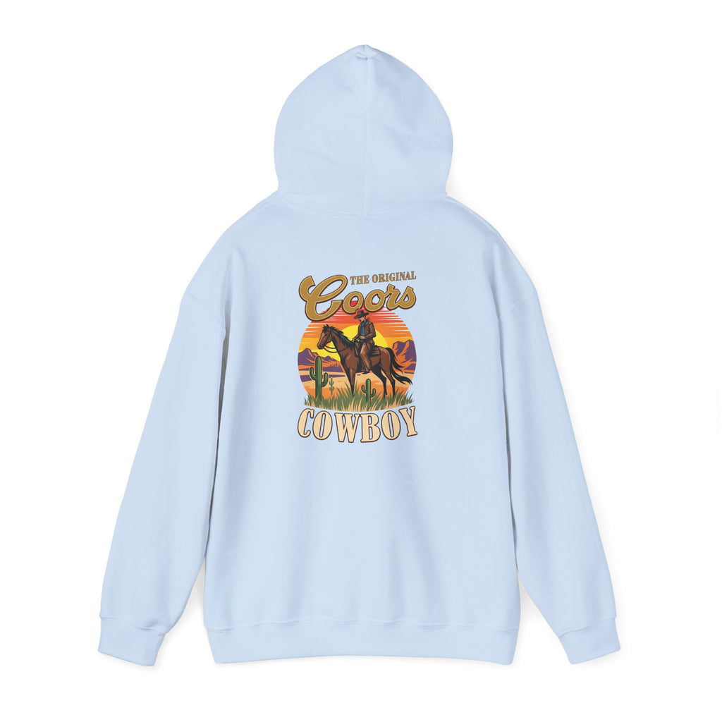Coors Cowboy Hoodie — Vintage Western Horse Ranch Pullover