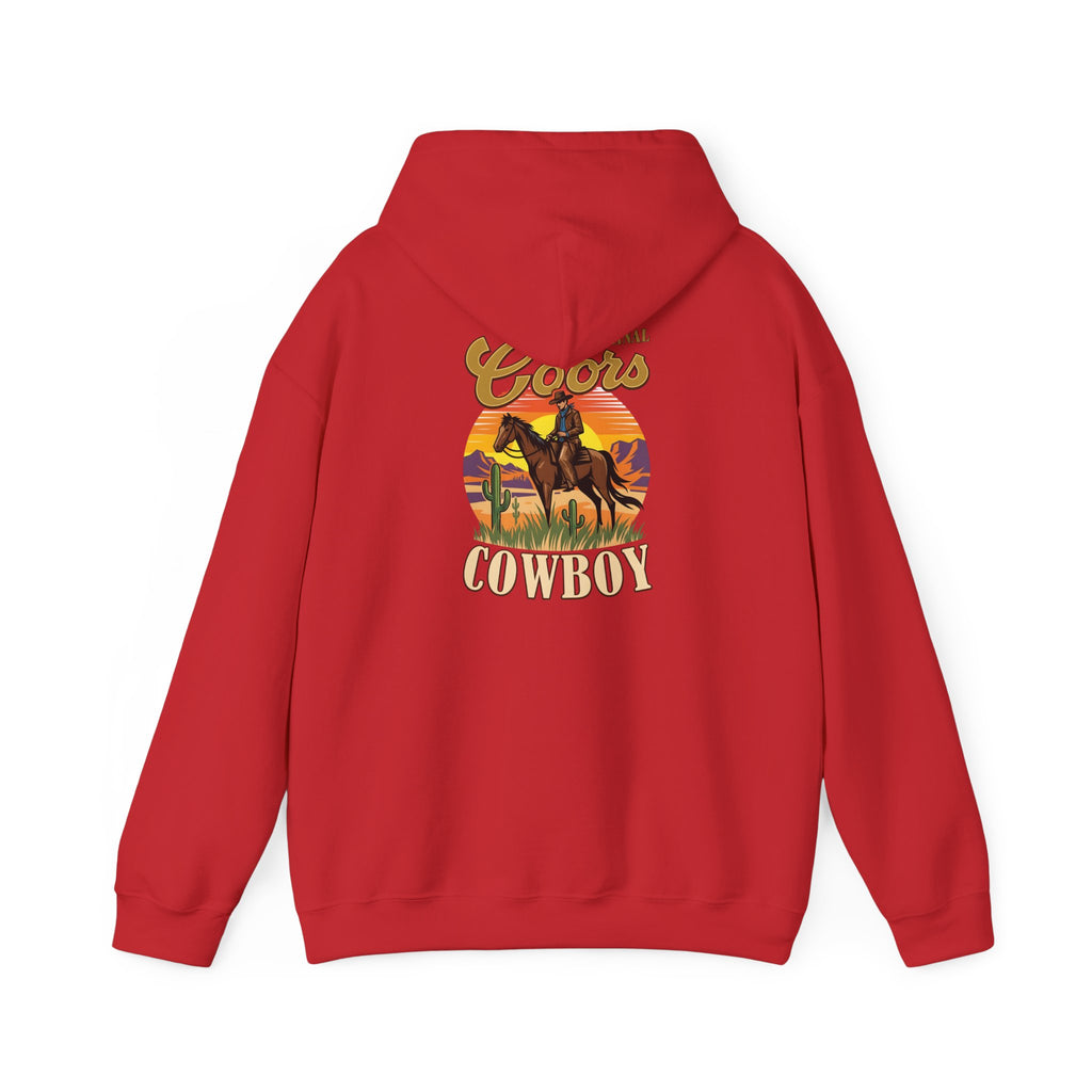 Coors Cowboy Hoodie — Vintage Western Horse Ranch Pullover