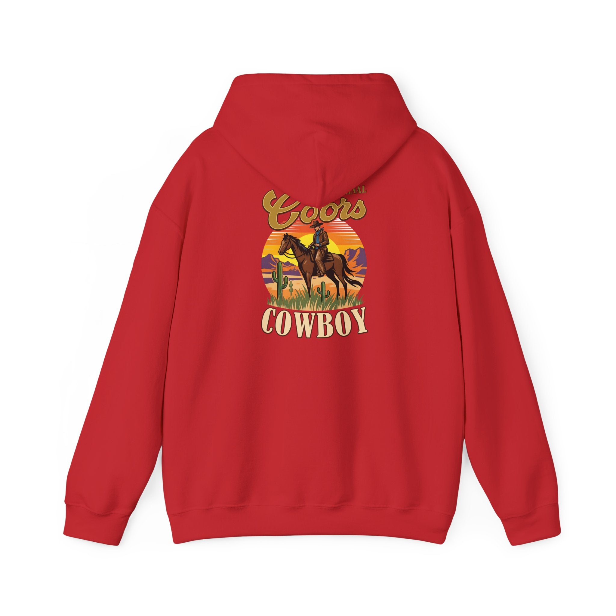 Coors Cowboy Hoodie — Vintage Western Horse Ranch Pullover