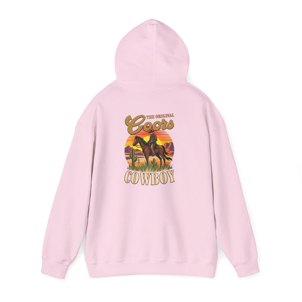 Coors Cowboy Hoodie — Vintage Western Horse Ranch Pullover