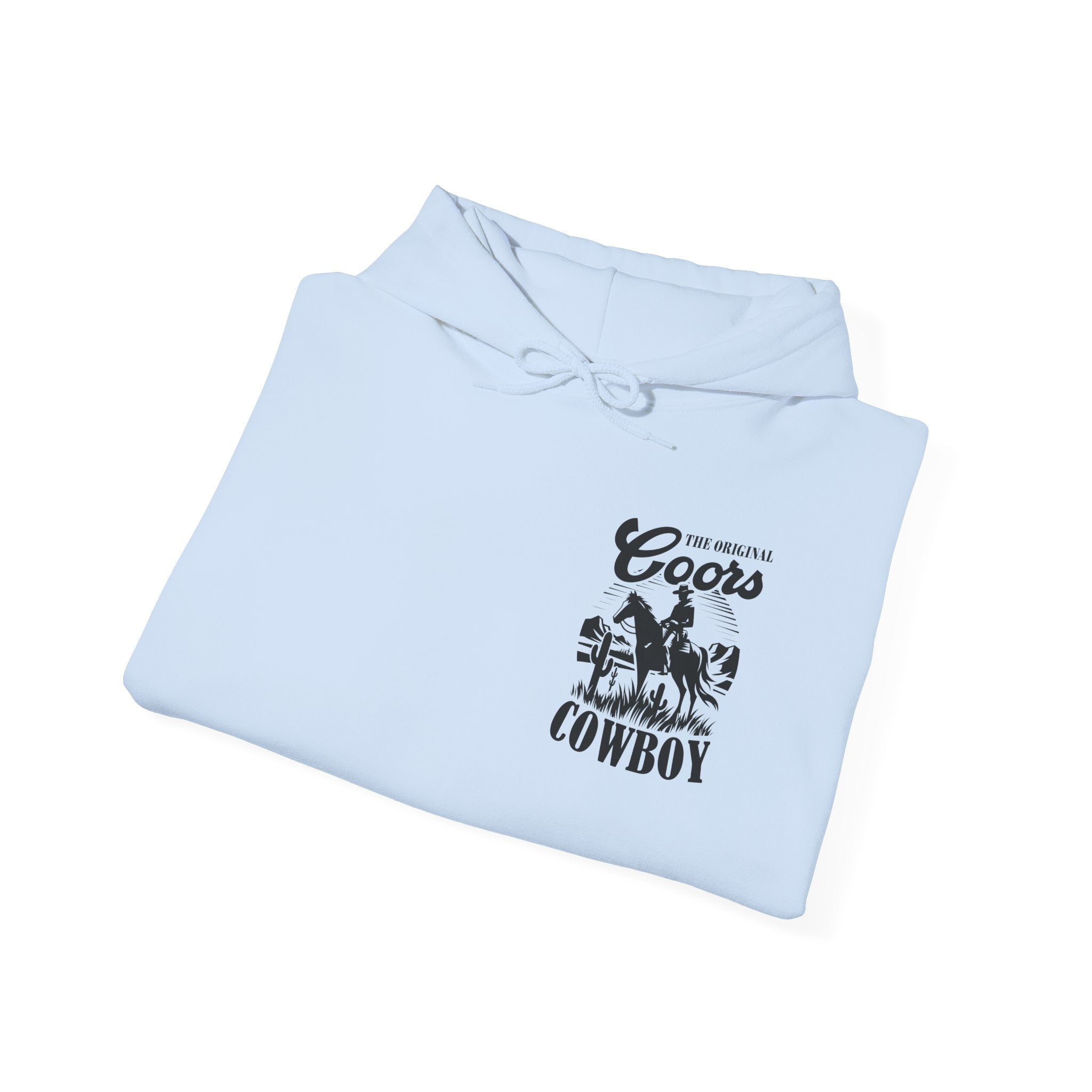 Coors Cowboy Hoodie — Vintage Western Horse Ranch Pullover