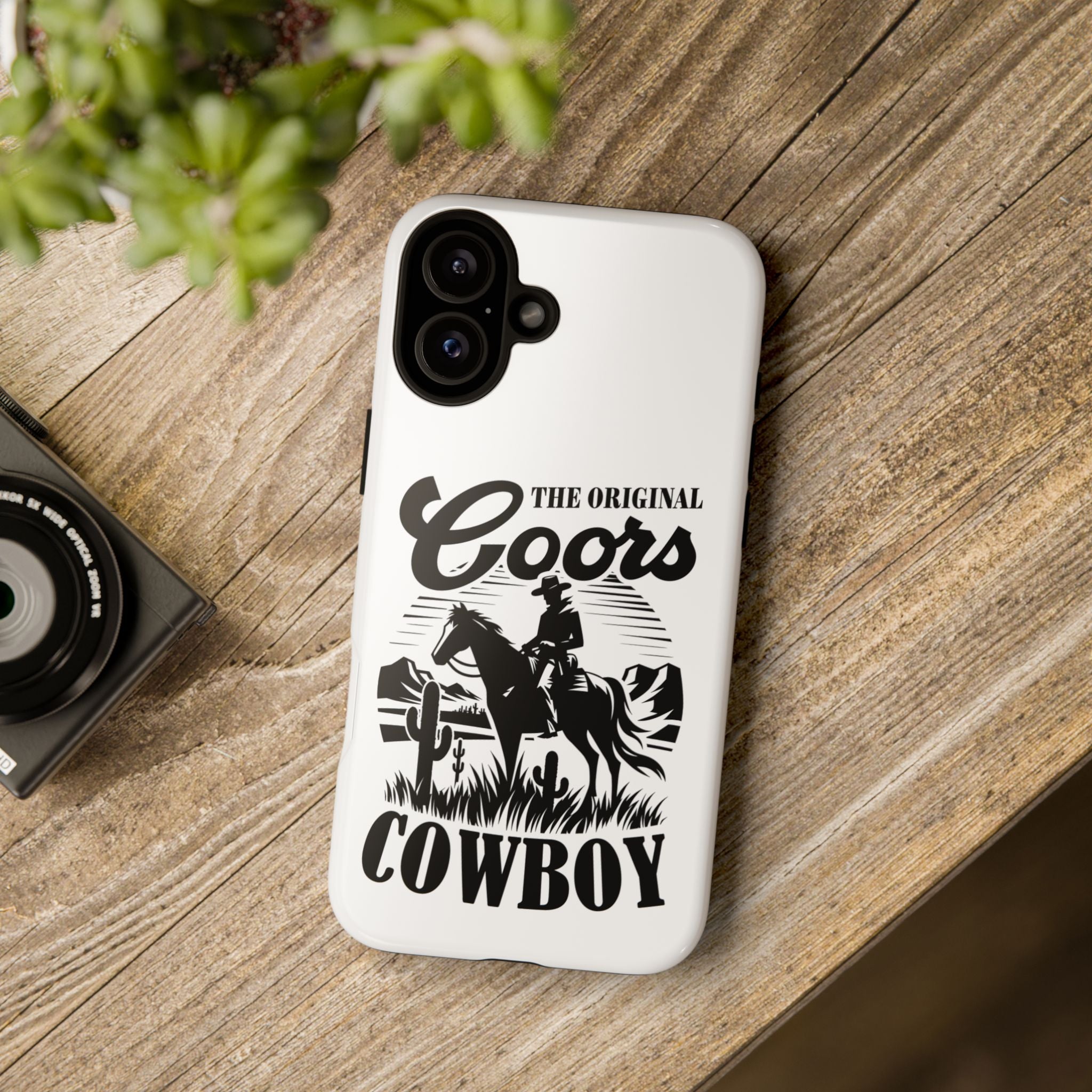 Cowboy Phone Case – “The Original Coors Cowboy” Vintage Western iPhone Cover