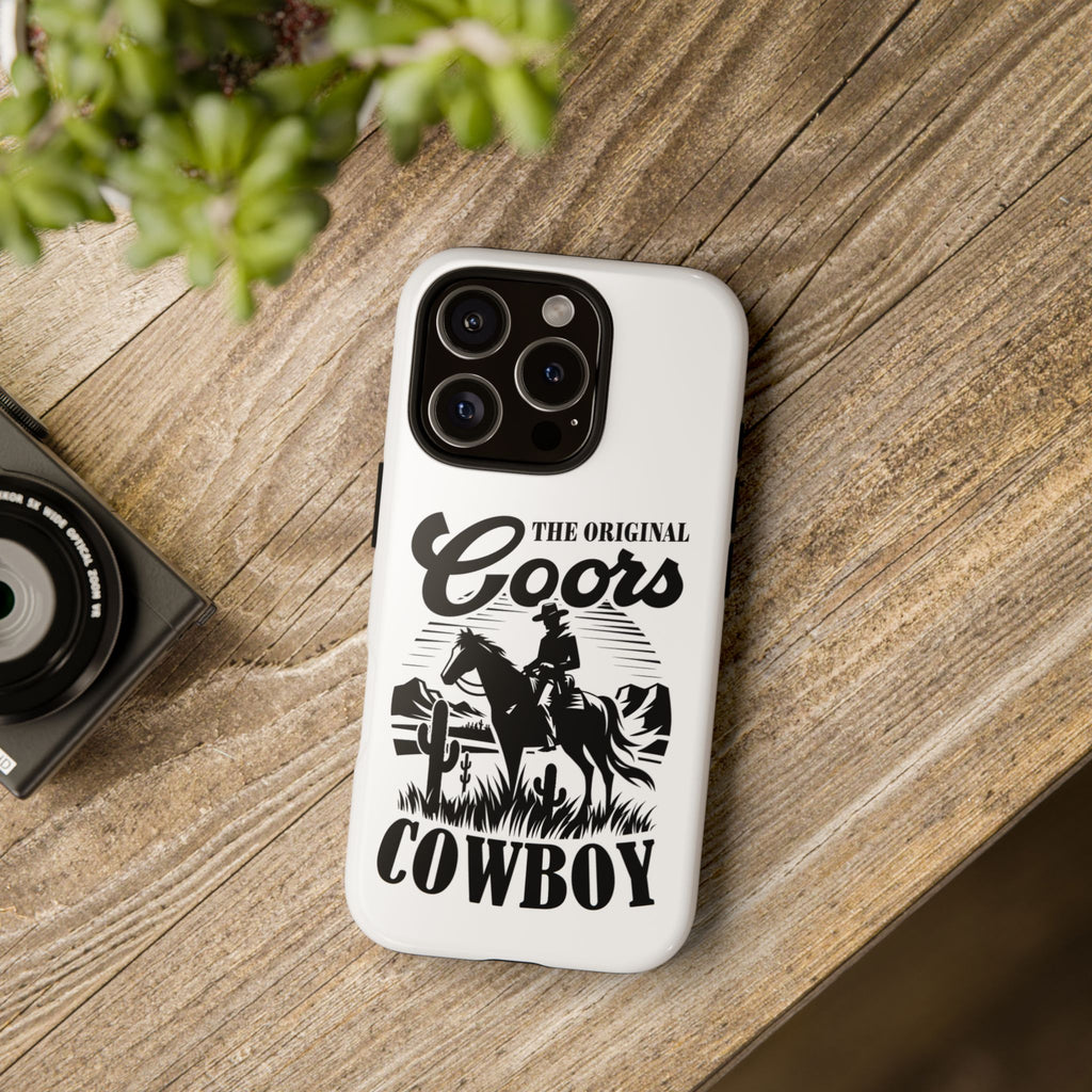 Cowboy Phone Case – “The Original Coors Cowboy” Vintage Western iPhone Cover