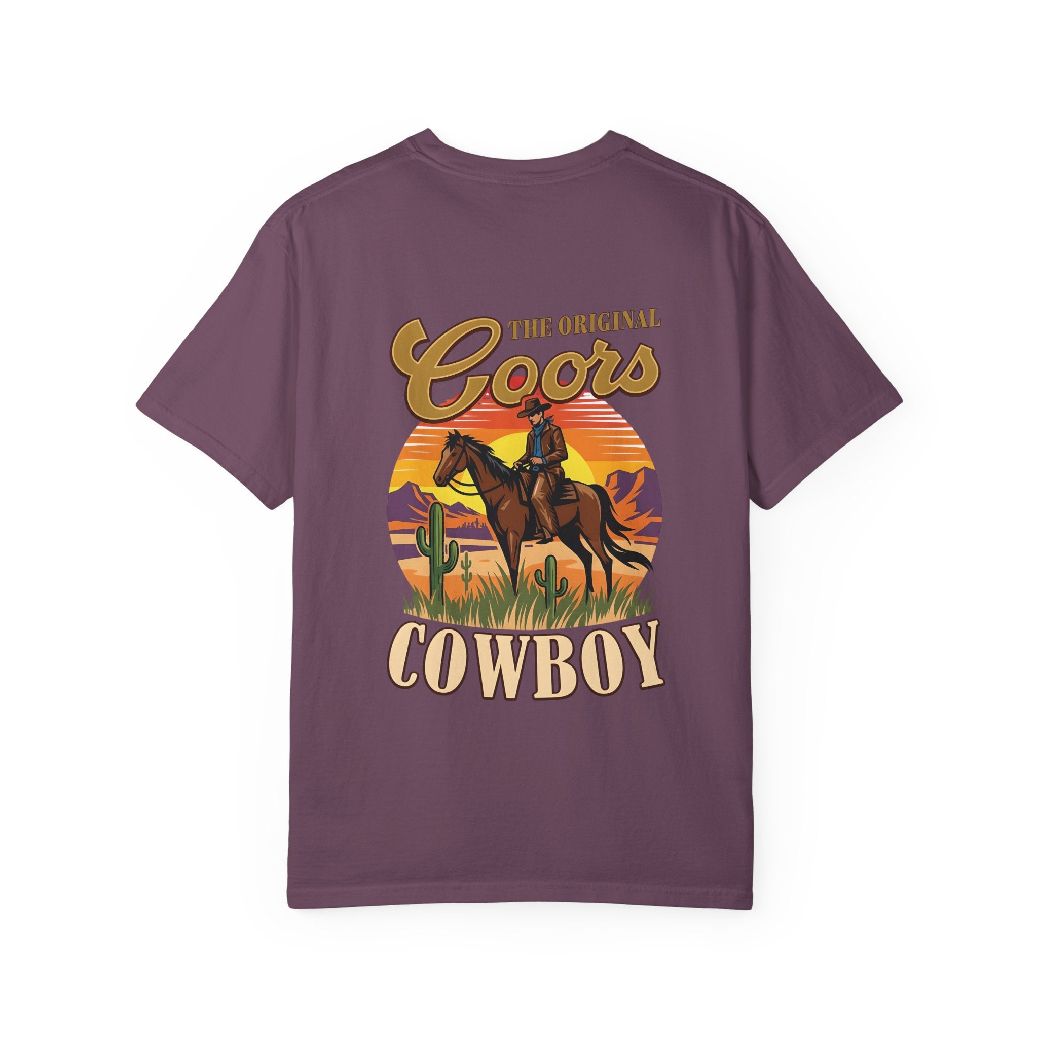 Cowboy Graphic T-Shirt — "The Original Coors Cowboy" Vintage Western Tee