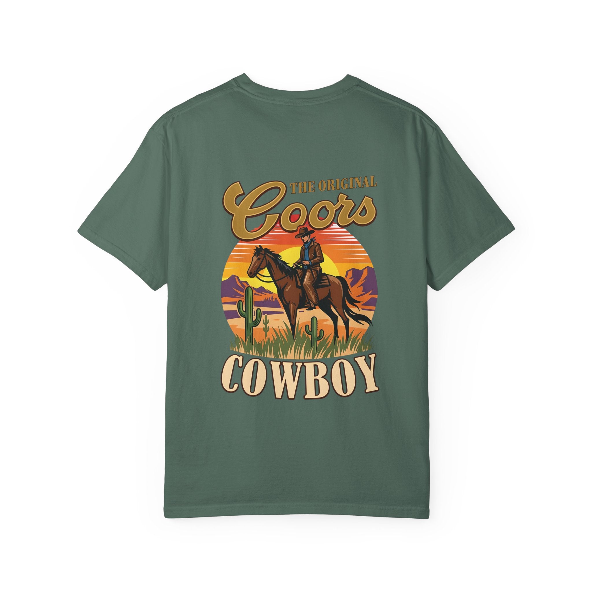 Cowboy Graphic T-Shirt — "The Original Coors Cowboy" Vintage Western Tee