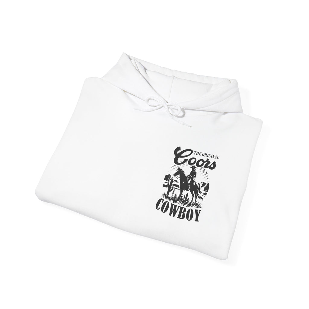 Coors Cowboy Hoodie — Vintage Western Horse Ranch Pullover